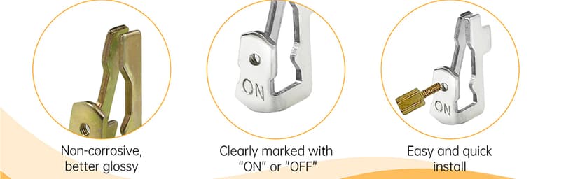 Updated Pool Timer On Off Clips 12pcs, Juvaeny Time Switch Replacement Trippers Kit 156T1978A Pool Pump Timer Tripper Compatible with Intermatic T100 Series T101 T104 Timer Parts (6On /6Off /12Screws)