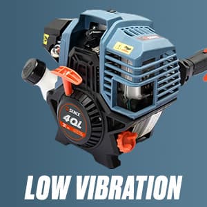 SENIX GTS4QL-M2 4QL 31.5 cc Full Crank Gas String Trimmer and Edger Lawn Tool with Straight Shaft, Front D-Handle, Bump Feed, 17.7 Inch Cutting Width