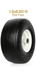 (2 Pack) WEIZE 15x6.00-6 Tire and Wheel Assembly, Replacement Riding Lawn Mower Front Tires, Compatible with Craftsman Riding Lawn Mowers, 3" centered Hub, 3/4" Bushing