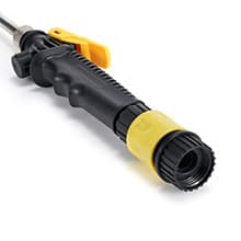 Mist Watering Wand For Hanging Baskets,25 Inch Spray Wand With Adjustable Nozzle, Car Pet Window Cleaning Tool, Great For Watering Seedbeds, Hanging Plants, Deck Plants.(90-degree curved nozzle)