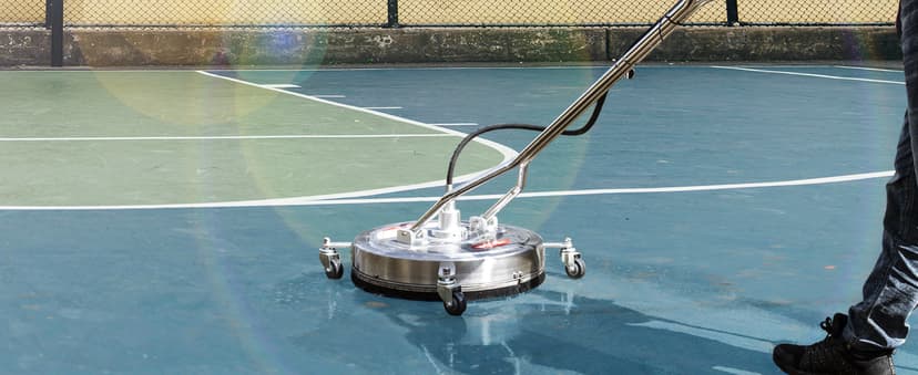 22" Pressure Washer Surface Cleaner with 4 Wheels & Dual Handles & 3 Nozzles, 4500PSI 6GPM Stainless Steel Pressure Washer Attachment for Concrete Driveway Sidewalk Deck Patio, Commercial Grade