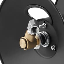 Heavy Duty Power Washer Hose Reel - 50ftx3/8' / 65ftx1/4', M22-14 Fitting, Wall/Trailer/Van Mount, Manual Crank