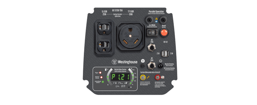 Westinghouse 2550 Peak Watt Super Quiet & Lightweight Portable Inverter Generator, RV Ready 30A Outlet, Gas Powered, CO Sensor, Parallel Capable, Long Run Time,Blue