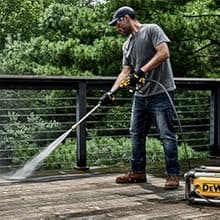 DEWALT Electric Pressure Washer, 2100 PSI, Jobsite Power Washer (DWPW2100) Yellow