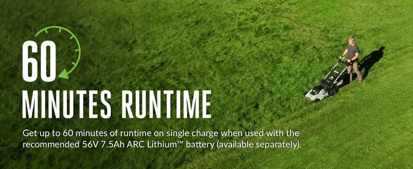 EGO Power+ Electric Lawn Mower, Self-Propelled Cordless with Select Cut and Touch Drive, Battery and Charger Not Included – LM2130SP