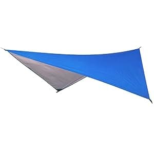 Azarxis Hammock Camping Tarp Rain Fly, Waterproof Tent Footprint Shelter Canopy Sunshade Cloth Picnic Mat for Outdoor Awning Hiking Beach Backpacking - Included Guy Lines & Stakes