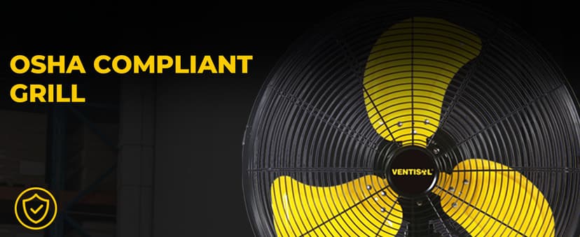 VENTISOL 20 Inch Wall Mount Fan Oscillating, High Velocity Industrial Wall Fan for Indoor, Commercial, Residential, Warehouse, Greenhouse, Workshop, Basement