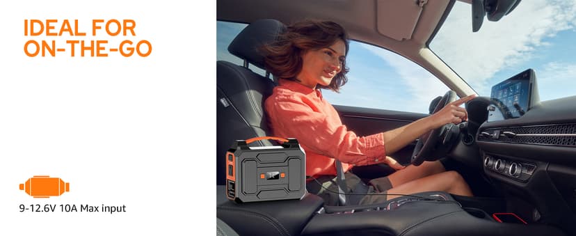 Solar Powered Generator 200W Peak/100W Rated, Portable Solar Generator Power Station with Solar Panels 40W Included, 146Wh Solar Power Bank with AC Outlet 110V for Home Use Camping Outdoor Adventure