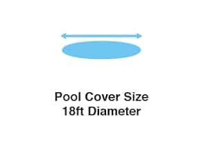 Intex 28015E Solar Pool Cover: for 18ft Round Easy Set and Metal Frame Pools – Insulates Pool Water – Reduces Water Evaporation – Keeps Debris Out – Reduces Chemical Consumption