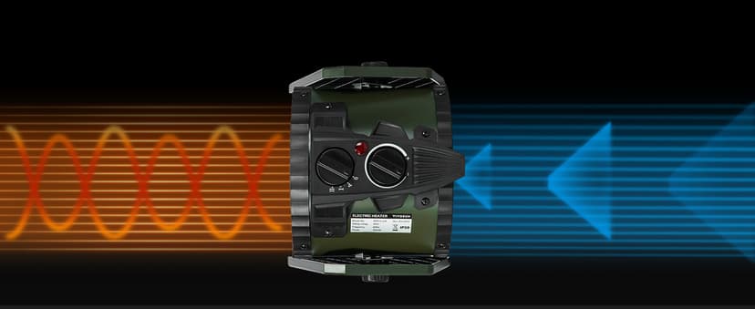 VIVOSUN Portable Greenhouse Heater, 1500W/750W Electric Heater, 3 Modes for Fast Heating, Overheat Protection, Dustproof Design for Grow Tents, Patios & Outdoors