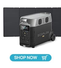 EF ECOFLOW Portable Power Station 3600Wh DELTA Pro, 120V AC Outlets x 5, 3600W, 2.7H Fast Charge, Lifepo4 Power Station, Solar Generator for Home Use, Power Outage, Camping, RV, Emergencies