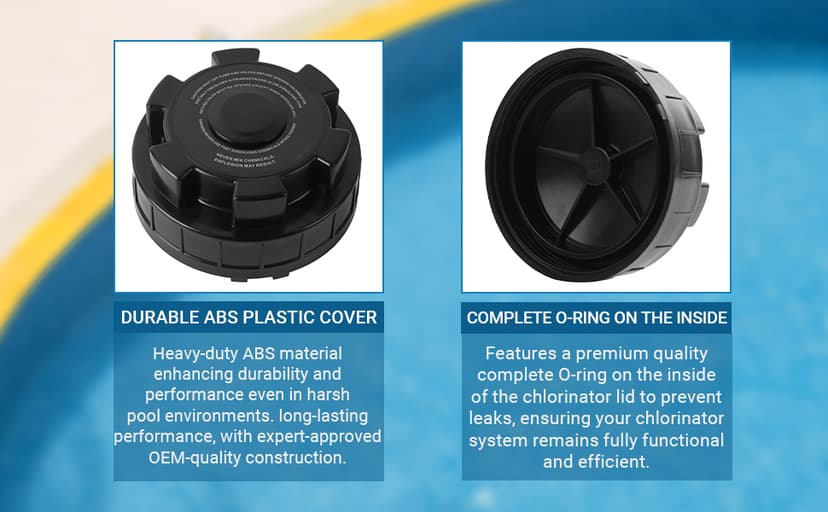 AR-PRO Replacement Chlorinator Lid Cover for CL200, CL220, and CLX200CA - Compatible with Hayward Pool Automatic Chlorinator Parts - Made of Durable ABS Material