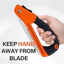 Folding Hand Saw, 8 Inch Heavy Duty High Carbon Steel Blade for Smooth Cutting, Camping, Gardening, Tree Pruning, Wood Cutting, Compact Design with Non-Slip Ergonomic Handle for Outdoor Use