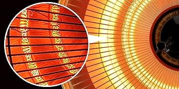 Hanging Patio Heater, Outdoor/Indoor Electric Infrared, Ceiling Heater with 3 Adjustable Modes 600W/900W/1500W.