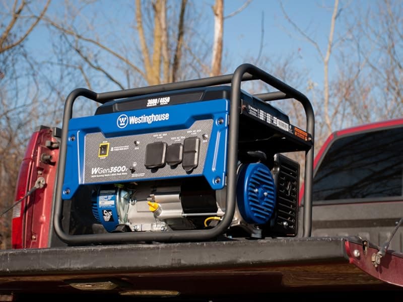 Westinghouse Outdoor Power Equipment 4650 Peak Watt Portable Generator, RV Ready 30A Outlet, Gas Powered