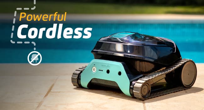 Dolphin (2025 Model) Liberty 200 Cordless Automatic Robotic Pool Vacuum Cleaner, Magnetic Charging, Wall Climbing Scrubber, Ideal for In-Ground Pools up to 33 FT in Length
