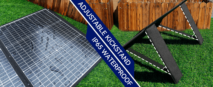 BALDR Solar Panels 200W Monocrystalline Portable Folding Solar Charger for Solar Generators and Portable Power Stations,Solar Panel Kit for Camping, Off Grid Living