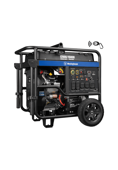 Westinghouse 13500 Peak Watt Tri-Fuel Home Backup Portable Generator, Remote Electric Start, Transfer Switch Ready, Gas, Propane, and Natural Gas Powered