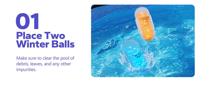 3 in 1 Winter Closing Kit - Pool Winterizing Kit for Above Ground Pool and inground Pools, Easy to Use - Up to 30,000 Gallon