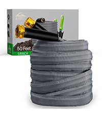 2025 Upgraded 50FT Non-Expanding Garden Hose, Ultra-Light & Flexible Water Hose - Burst-Resistant, Kink-Free, High-Pressure, All-Weather Use for Lawns, Gardens, and Outdoor Cleaning