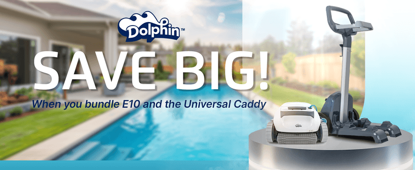 Dolphin (2024 Model) E10 Automatic Robotic Pool Vacuum Cleaner, Active Scrubber Brush, Top Load Filters Access, Ideal for Above-Ground Pools up to 30 FT in Length