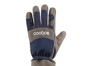 COOLJOB Thorn Proof Rose Pruning Garden Gloves for Men, Long Sleeve Padded Yard Work for Bush, Blackberry, Cactus, Heavy Duty/Puncture Resistant/Machine Washable, Large, Navy