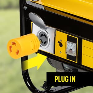 Kanayu Generator to Welder Adapter Compatible with Nema L14-30p to 6-50r 30 Amp 4 Prong Lock Male Plug to 3 Prong Female Receptacle Adapter Dryer Ev Charger Power Cord Connector 250v(Yellow)