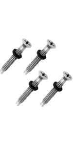 (1 Set) 8 3/8" Pool Light Lens Gasket and Stainless Pilot Screw - Exact Replacements for Pentair 79101600Z and 79104800 - Compatible with Pentair IntelliBrite, AmerLite, and SAM Amerlite Lights