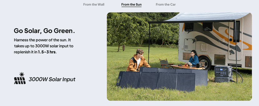 BLUETTI Solar Generator AC500 & B300K Expansion Battery with 2 200W Solar Panels Included (Ships Separately), 2,764.8Wh Portable Power Station w/ 6 5,000W AC Outlets, LFP Power for Home Use