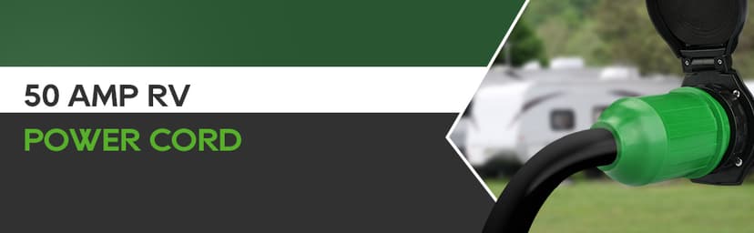 RVGUARD Emergency Power Combo Kit, 15 Foot 50 Amp Generator Cord and Power Inlet Box, NEMA 14-50P to SS2-50R Generator Cord with NEMA SS2-50P Pre-Drilled Generator Inlet Box, ETL Listed