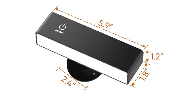 Honalia Adhesive Wall Lights for Bedroom 2 Pack, Rechargeable Wall Lights with Magnetic & Dimmable, 360 Rotation Cordless Wall Sconce, Peel and Stick Lights for Wall Bedside, Reading