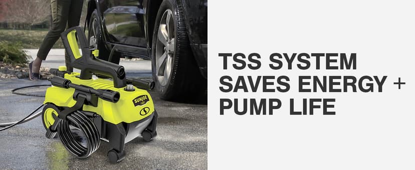 Sun Joe SPX3160 Max 11-Amp Electric High Pressure Washer, w/ Foam Cannon, Swivel Wheels, 0-45 degree Twist Nozzle
