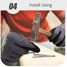 Work Gloves MicroFoam Nitrile Coated-6 Pairs,Seamless Knit Nylon Gloves,Gray Work gloves