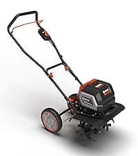 NOVUS 17-Inch Gas Tiller for Gardening, 79cc 4-Cycle Gas Engine, 2-in-1 Front Tine Tiller Cultivator, Toolless Tilling Width Adjustment, Forged Steel Tines, Integrated Transport Wheels