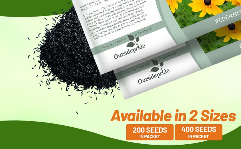 Outsidepride Indian Summer Gloriosa Daisy Seeds – 200 Pcs Perennial Rapid Growing, Heat & Drought Tolerant Rudbeckia Hirta Daisy Flower Seeds for Vibrant Meadows & Garden Borders (AAS Winner)
