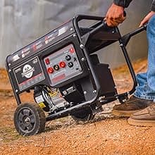 TOMAHAWK Welder Generator Stick Welder Engine Driven 120 Amp 7 HP Gasoline Portable 2,200 Watt Quiet Inverter Generator Engine