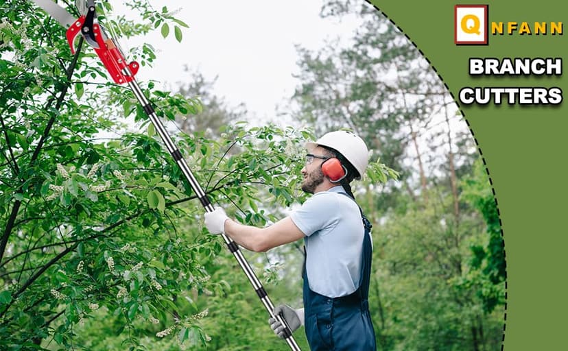 13ft Pole Saws for Tree Trimming, Lightweight Stainless Steel Tree Trimmers Long Handle Pruner, Tree Pruner Extendable, Manual Pole Cutter for Yard Garden Patios Trees Branches Cutting