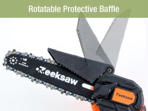 Mini Chainsaw 6 Inch Cordless, Super Handheld Chainsaw with 2x Big Batteries, Electric Mini Chain saw Battery Powered, Small Hand saws for Tree Wood - Garden Yard Time Saving Tool