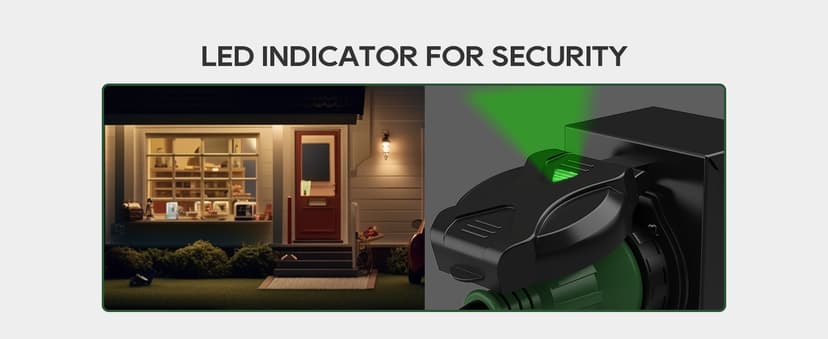 RVGUARD Emergency Power Combo Kit, 25 Foot 30 Amp Generator Cord and Power Inlet Box, NEMA L14-30P to L14-30R Generator Cord with NEMA L14-30P Pre-Drilled Generator Inlet Box, ETL Listed