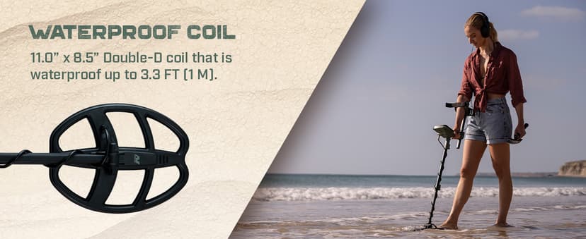 MINELAB X-Terra Voyager Metal Detector for Adults, All Terrain, Waterproof,Target ID, 4 Modes, Kit with Headphones & Digger