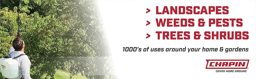 Chapin 60114 Made in USA 4-Gallon Backpack Sprayer with 3-Stage Filtration System Pump Pressured Sprayer, for Spraying Plants, Garden Watering, Lawns, Weeds and Pests, Translucent White