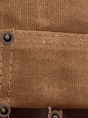 Luchuan Waterproof Waxed Canvas Tool Apron With the Adjustable Genuine Leather Belt (Black)