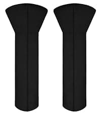 Easy-Going Pyramid Torch Patio Heater Cover with Zipper and Storage Bag, Waterproof Outdoor Heater Cover Dustproof, UV-Resisant, Wind-Resistant (90"H x 23"L x 23"W, Black)