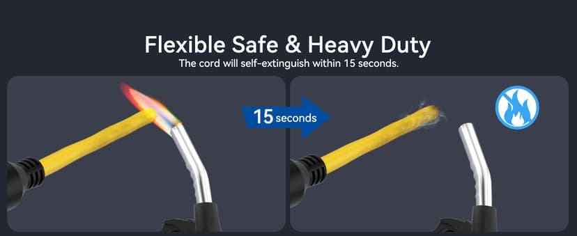 ELEGRP 30 Amp Generator Extension Cord 50 Feet, 4-Prong NEMA L14-30P to L14-30R, 120/250V Up to 75000W, 10 Gauge Heavy Duty SJTW Locking Power Cord for Portable Generators, Home Backup, ETL Listed