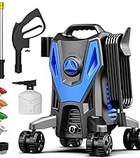Electric Pressure Washer,4800PSI Max 3.0 GPM 20FT Hose,35FT Power Cord 4 Different Tips Foam Cannon Power Washer