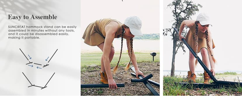 SUNCREAT Double Hammock, Extra Large Quilted Fabric Swing with Hardwood Spreader Bars & Detachable Pillow, Heavy Duty, Perfect for Indoor/Outdoor Patio, Deck, Yard, Blue&Aqua