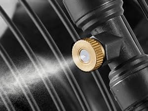 5600 CFM 20" High Velocity Outdoor Misting Fan, Standing Fans for Patio Waterproof, Cooling Floor Fan 3-Speed, 360°Oscillation, Adjustable Height, 2 Casters, Heavy Duty Metal Industrial Fan