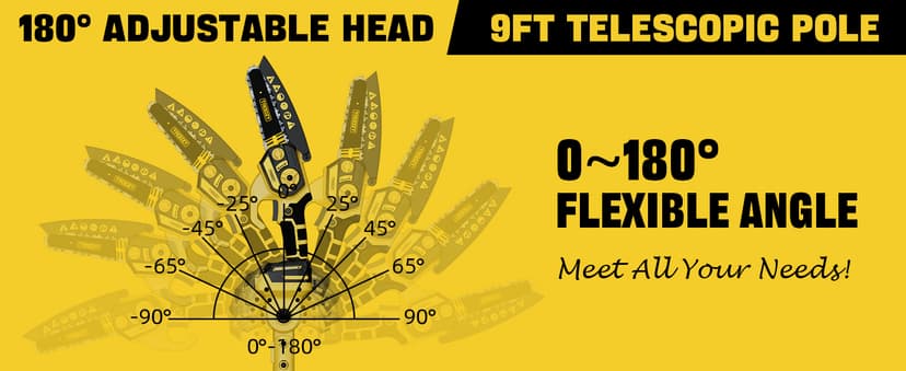 Cordless Pole Saw & Mini Chainsaw 2-in-1, 6-inch Brushless Electric Tree Trimmer,Tree Cutter for Outdoors Pruning & Wood Cutting, Battery Included