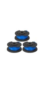 GreatBuddy 3 Pack AF-100 Weed Eater String Compatible with Black Decker Wacker String Trimmer Line, 30ft, 0.065 Inch