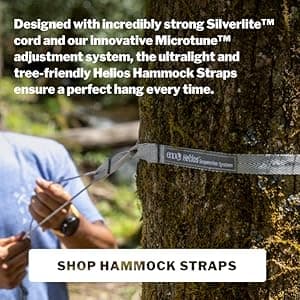 ENO, Eagles Nest Outfitters Helios Ultralight Hammock Straps Suspension System with Storage Bag, 300 LB Capacity, 8' 1" x 1"